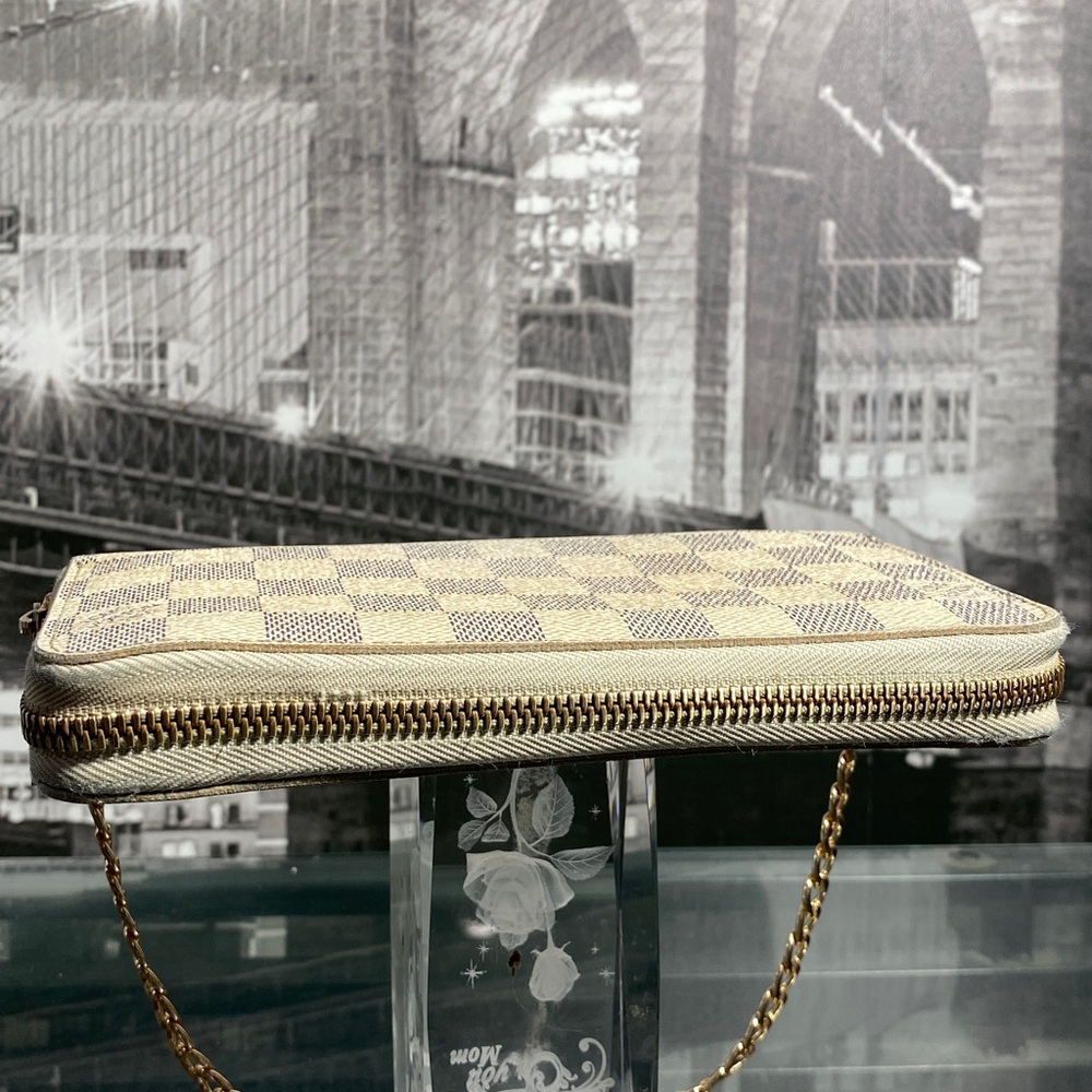 Authentic Rare Louis Vuitton Damier Azur Zippy Wallet - Picture 10 of 16